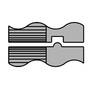 Mittler Bros. Combo 2 inch Crimp and 5/16 inch Round Bead - Keyed