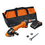 Fein 5 inch AMPShare 18v Cordless Thumb Switch Angle Grinder Kit