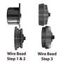 Baileigh 1/8 inch Wire Bead Roll Dies