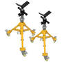 Strong Hand Foldable Tripod with Casters, 2 pack