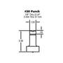 13/16 inch #20 Round Punch & Die for Scotchman Ironworkers