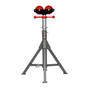 JET Folding Pipe Jack Stand with Steel Rollers