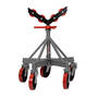 JET 5-Leg Pipe Jack Stand w/ Casters & Steel Rollers