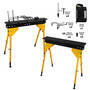 Scout 36 Welder's Sawhorse 2-Pack, Adjustable Height w/ 12 piece Fixturing Kit