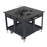 Strong Hand Rhino Cart XL Mobile Fixturing Station, 48 x 48 inch